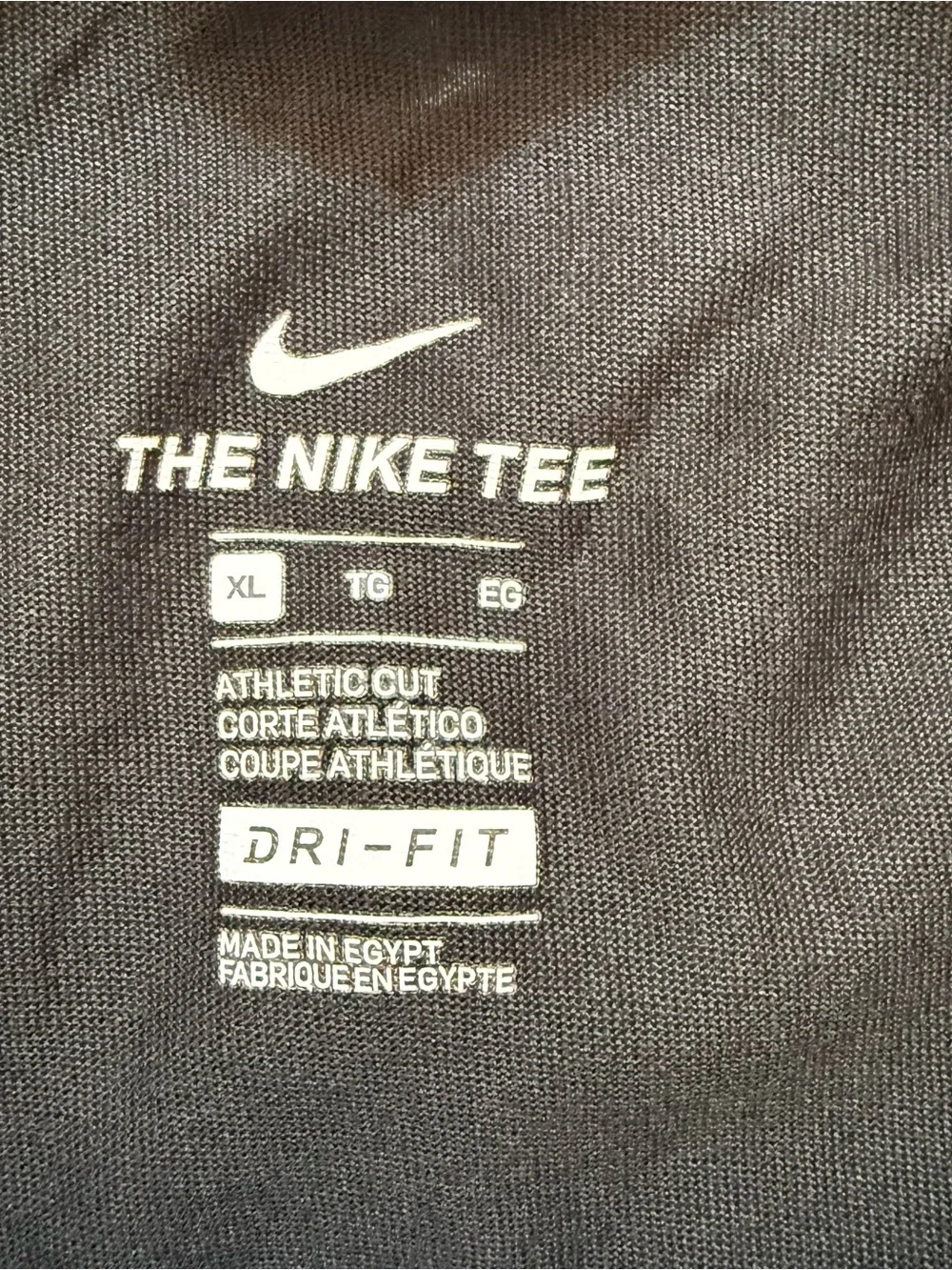 Nike Boys “TAKE NOTES” Dri Fit Graphic T shirt  Size XL